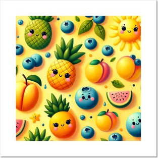 Fruity Pattern Posters and Art